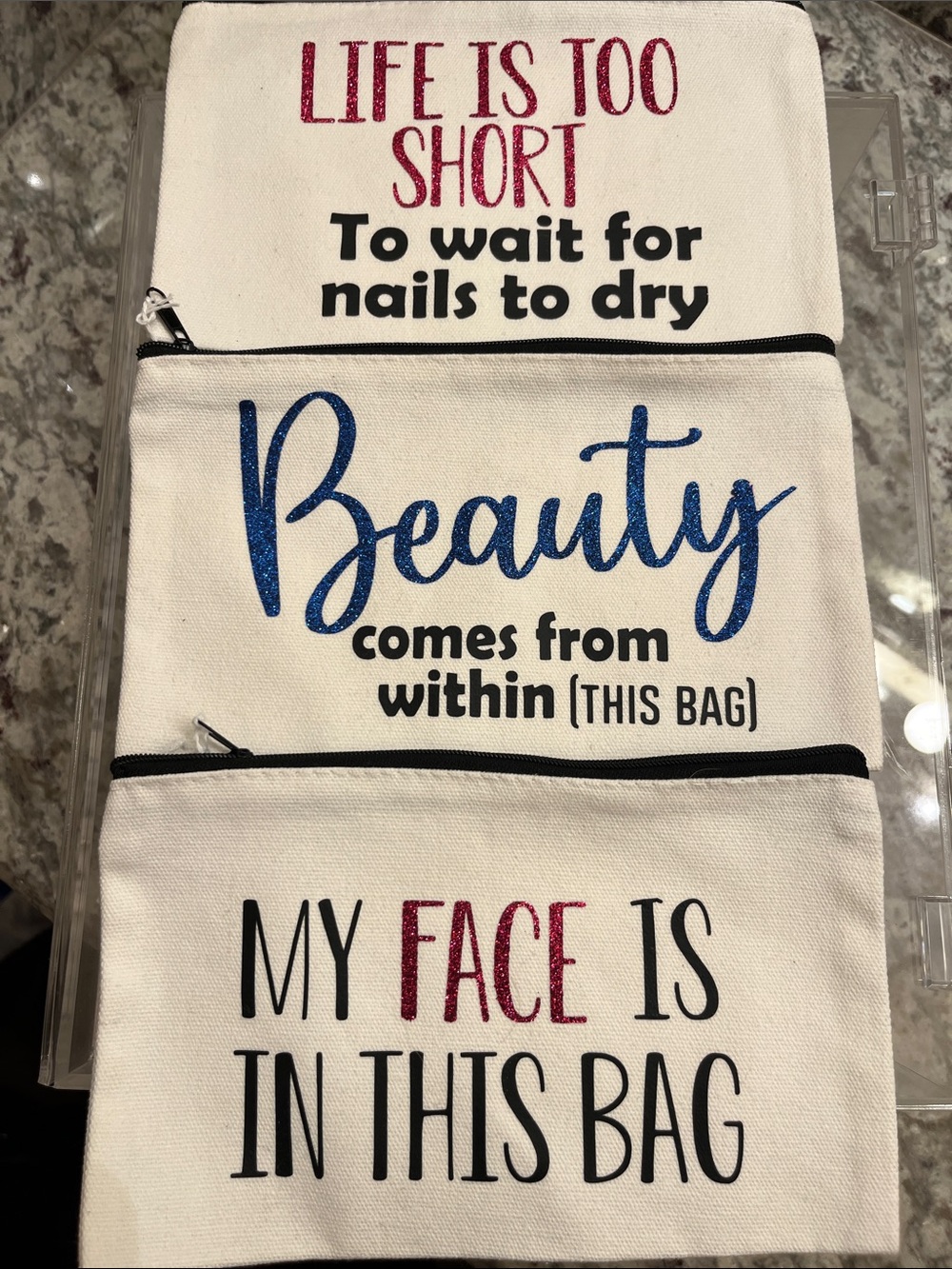 Canvas Cosmetic Bags